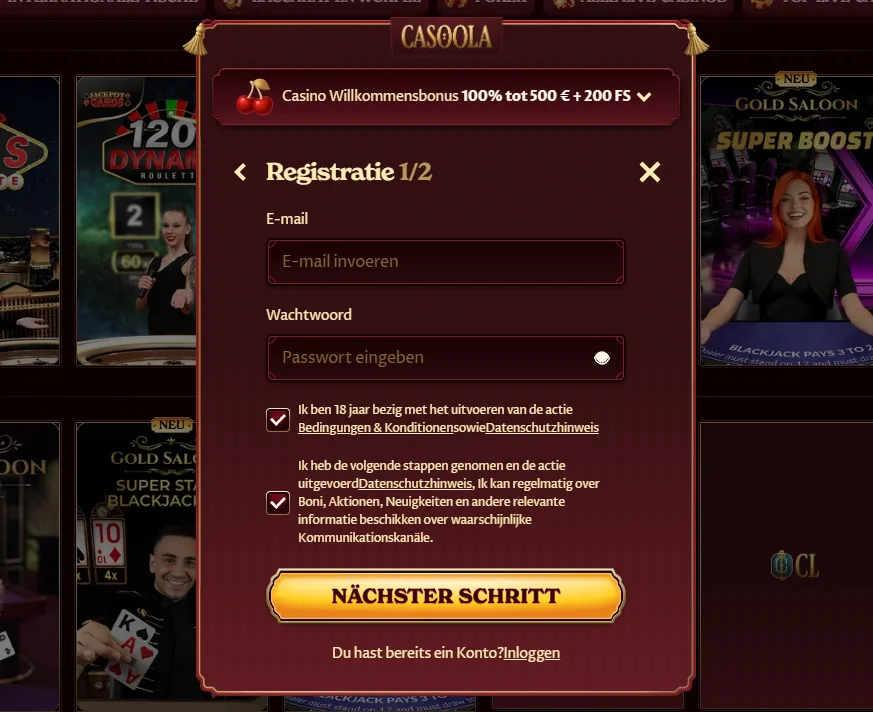Casoola Casino Bonus